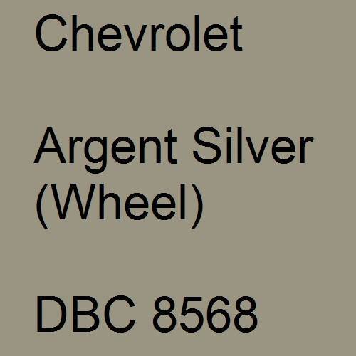 Chevrolet, Argent Silver (Wheel), DBC 8568.